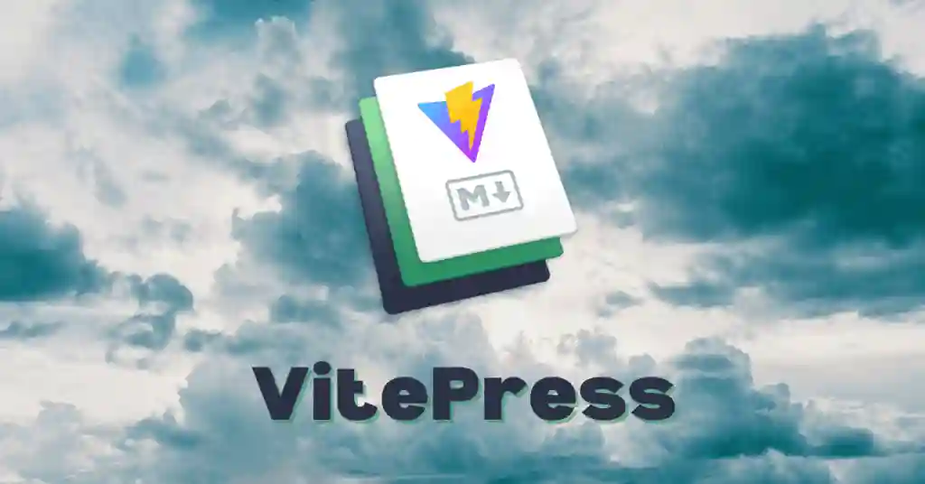 vitepress logo with clouds